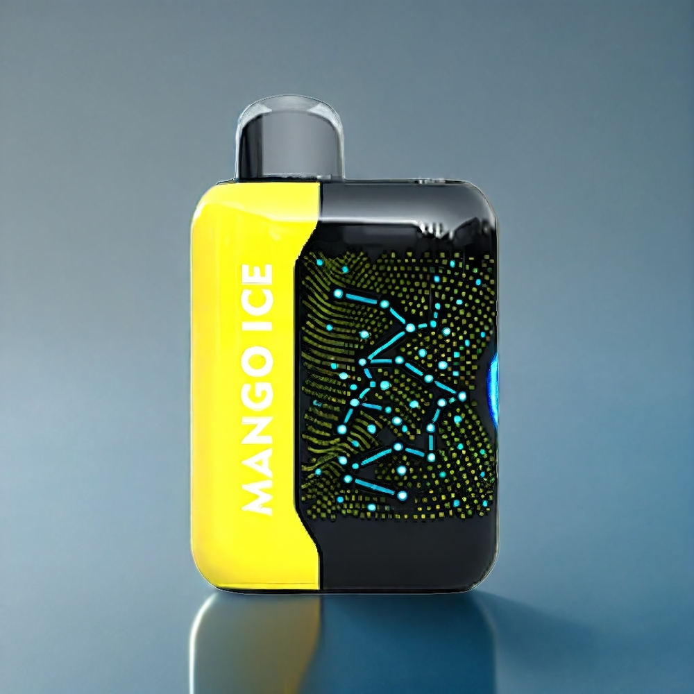 Bang Starry 25000 Puffs Engangs Vape Dansk Engros - Mango Is - 28ml / 5% Nicotin / Type-C Opladning