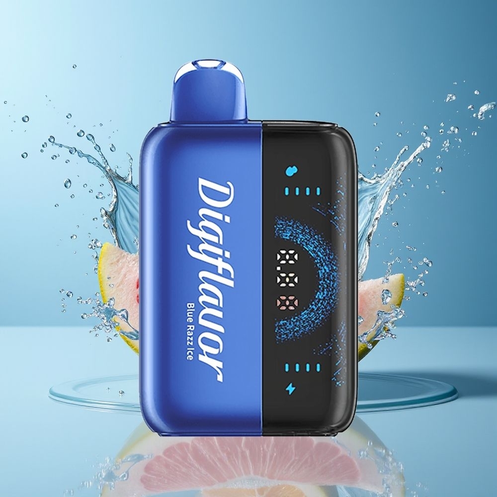 Digiflavor BRK 20000 Puffs Engangs Vape Dansk Engros med 5% Nikotin og Blå Hindbær (Blue Razz) Smag