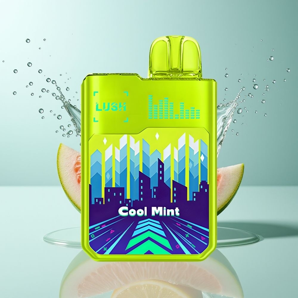 Digiflavor x Geekbar LUSH 20000 Puffs Engangs E-Cigaret Med 820Mah Batteri og Kølig Mynte – Dansk Engros