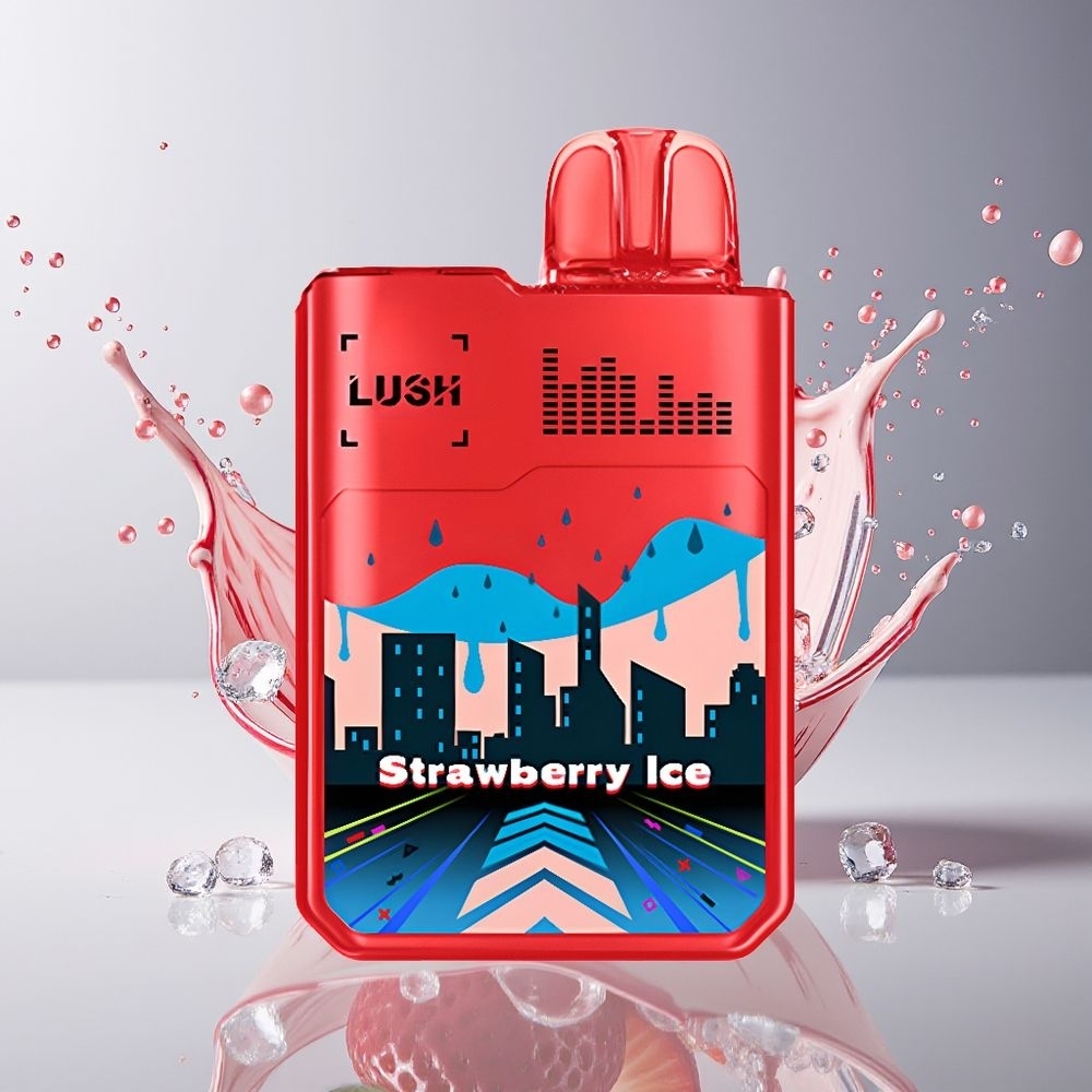 Digiflavor x Geekbar LUSH Engangs Vape Dansk Engros – Jordbær Is – 20000 Puffs – 5% Nikotin – 820mAh Batteri – USB-C Opladning