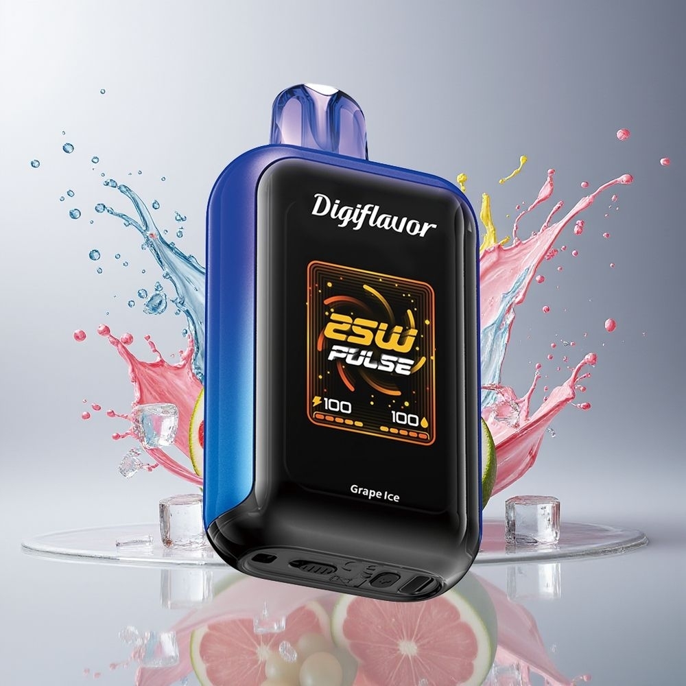 Digiflavor SKY 25K Puffs Dansk Engros Disposable Vape med 16,0 mL E-væske og Justerbar Luftstrøm – Vindrue Is