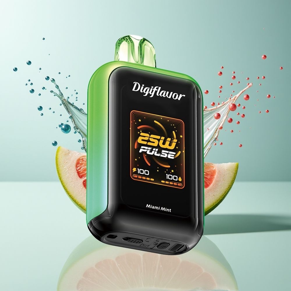 Digiflavor SKY 25K Puffs Disposable Vape Miami Mynte Dansk Engros med 16,0 mL E-væske og 800 mAh Batteri