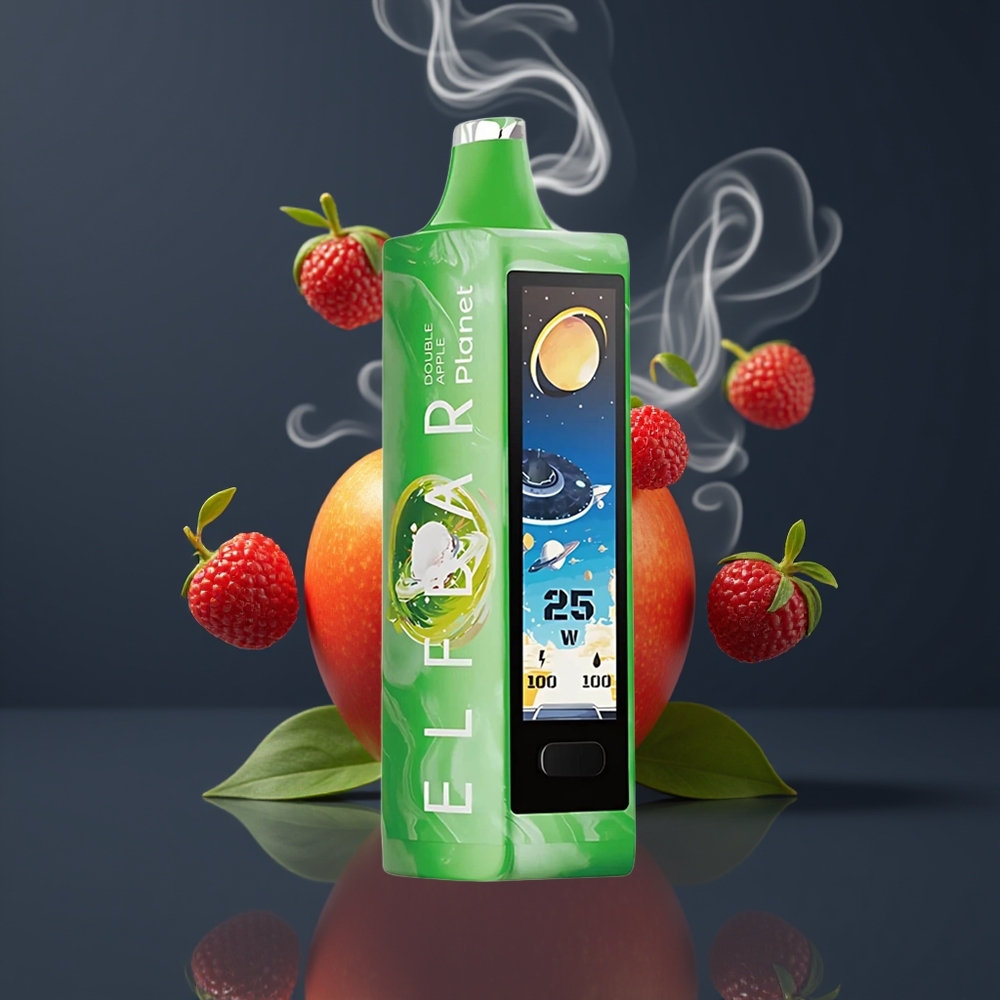 Elf Bar Planet 25000 Puffs Dansk Engros Genopladelig Disposable Vape med Dobbelt Æble Smag og 5% Nikotin