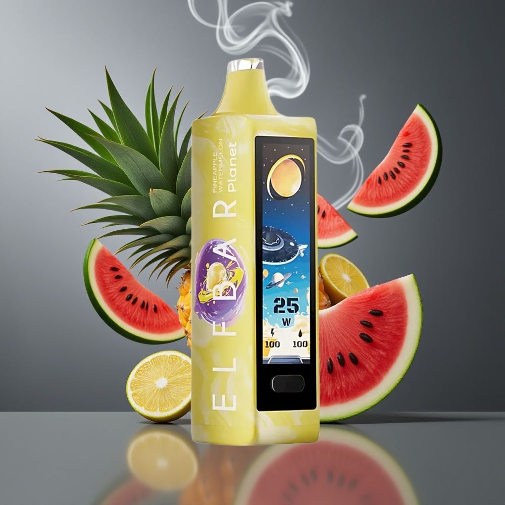 Elf Bar Planet 25000 Puffs Disposable Vape Ananas Vandmelon (Dansk Engros) – 5% Nicotin, 18ml, 800mAh