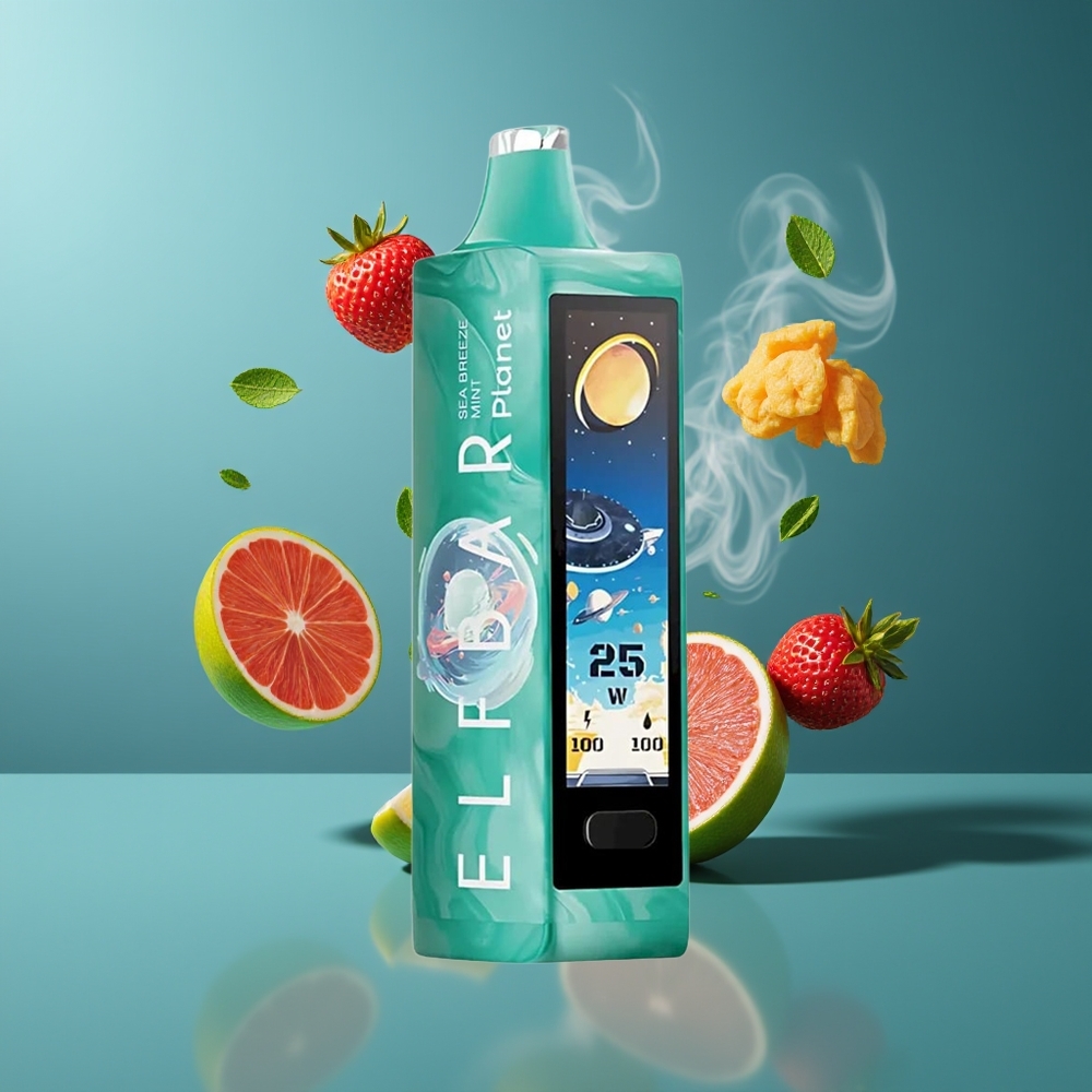 Elf Bar Planet 25000 Puffs Disposable Vape Dansk Engros med 5% Nikotin og Havbris Mynte