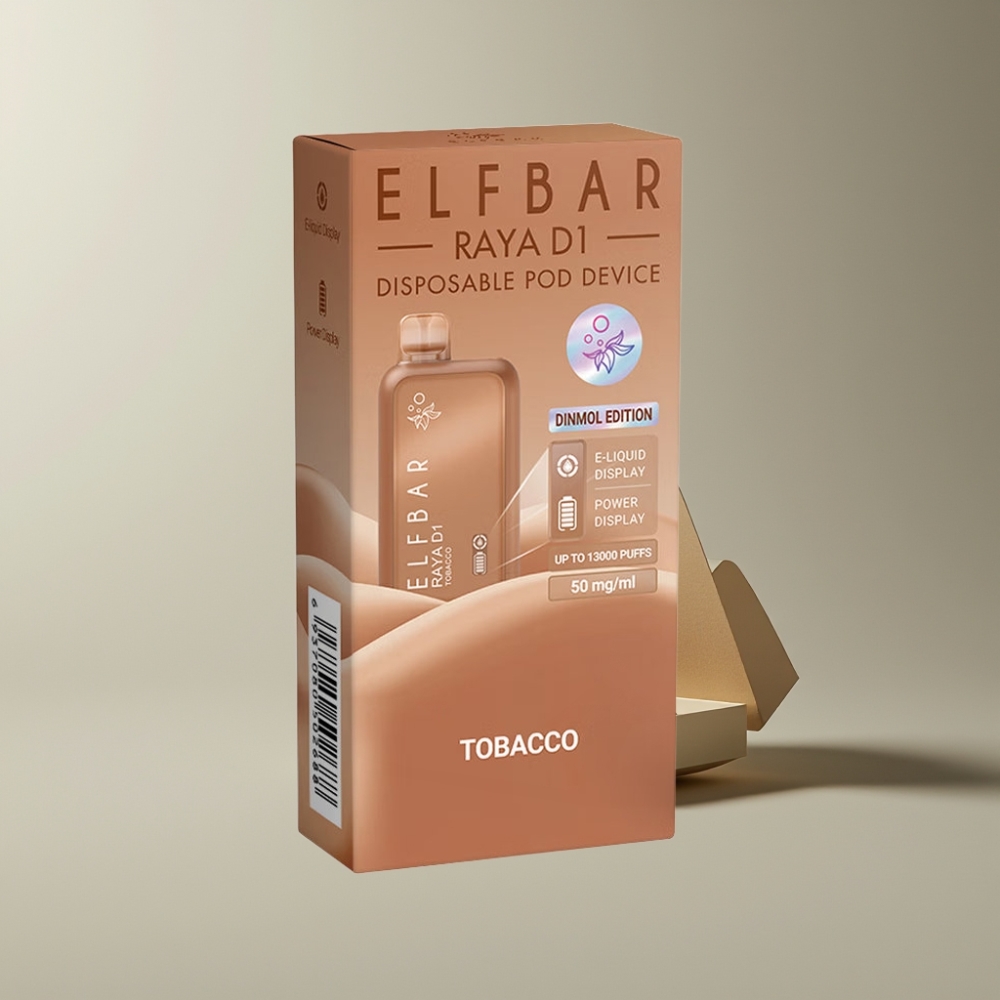 Elf Bar Raya D1 13000 Puffs Engangs Damp Dansk Engros med 18ml Kapacitet og 50mg Nikotin Tobak