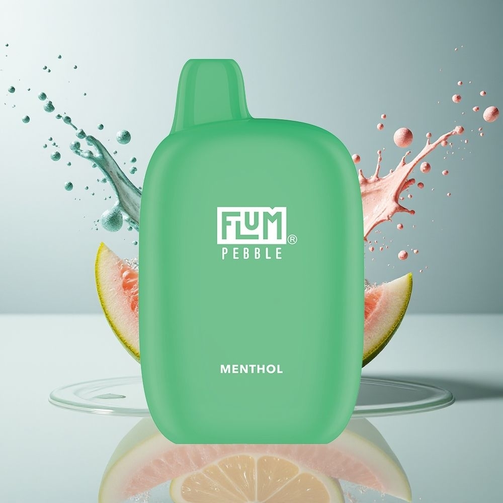 FLUM Pebble 6000 Dansk Engros 10ml 5% Mentol Type-C Opladning
