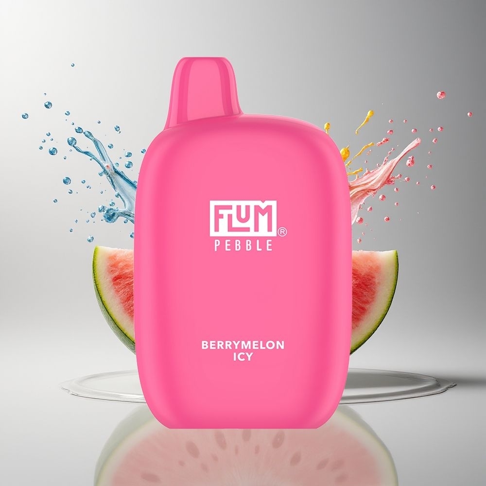 FLUM Pebble 6000 Dansk Engros 10ml 5% Mesh Coil Bærmelon Is