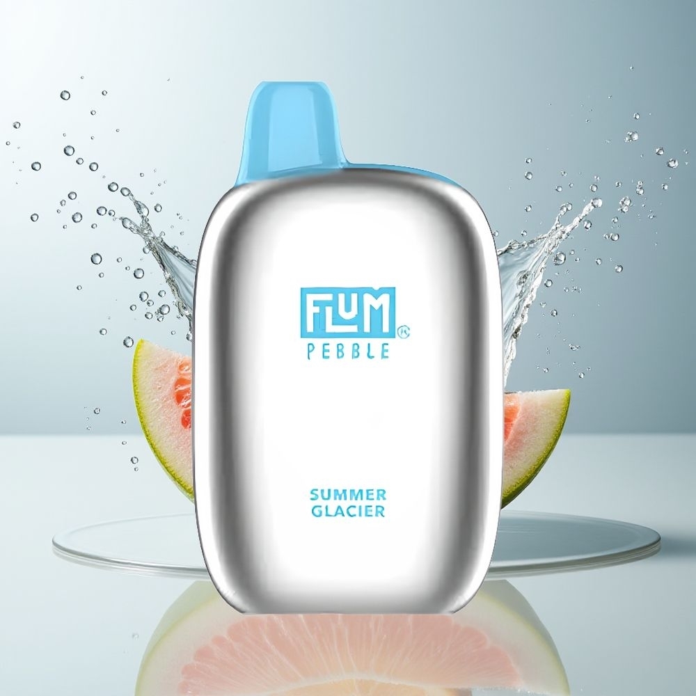 FLUM Pebble 6000 Dansk Engros – 10ml 5% Nikotin – Sommer Gletsjer
