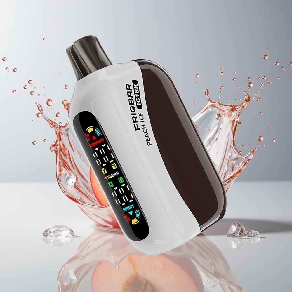 FRIOBAR IC18K 18000 Disposable Vape Dansk engros - 18mL / 18000 puff / 50 eller 20mg/mL - Fersken Is