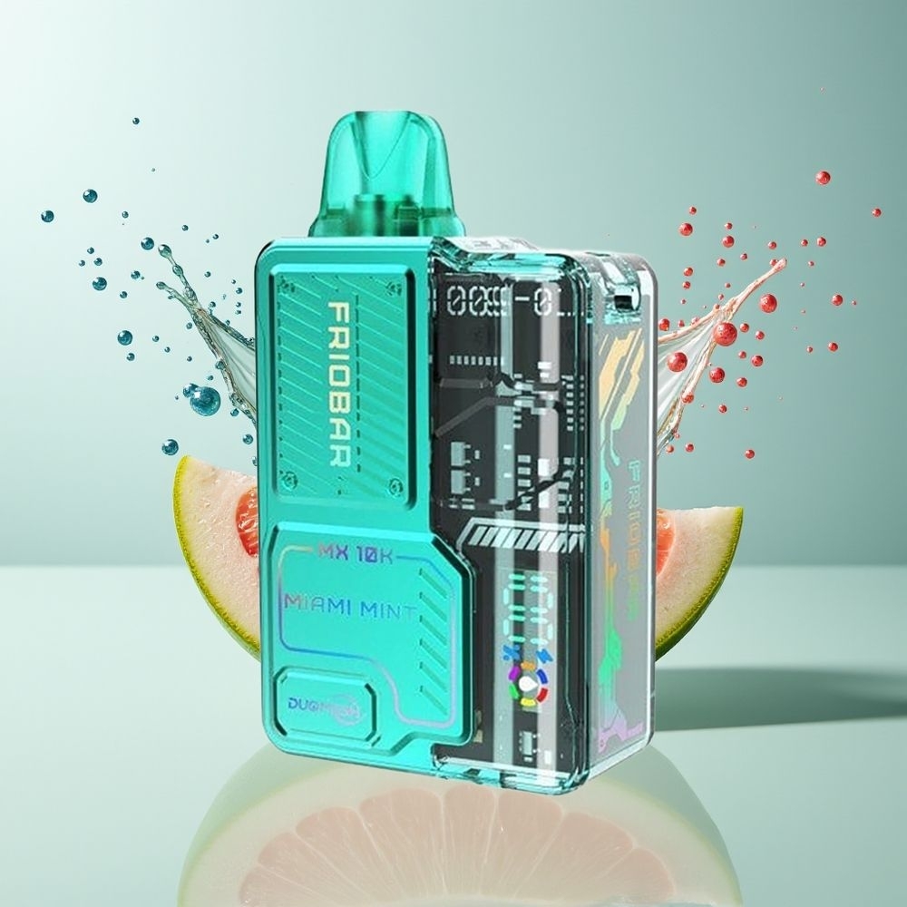 FRIOBAR MX 10K Disposable Vape Dansk Engros med 10mL Kapacitet og 10000 Pust Miami Mynte