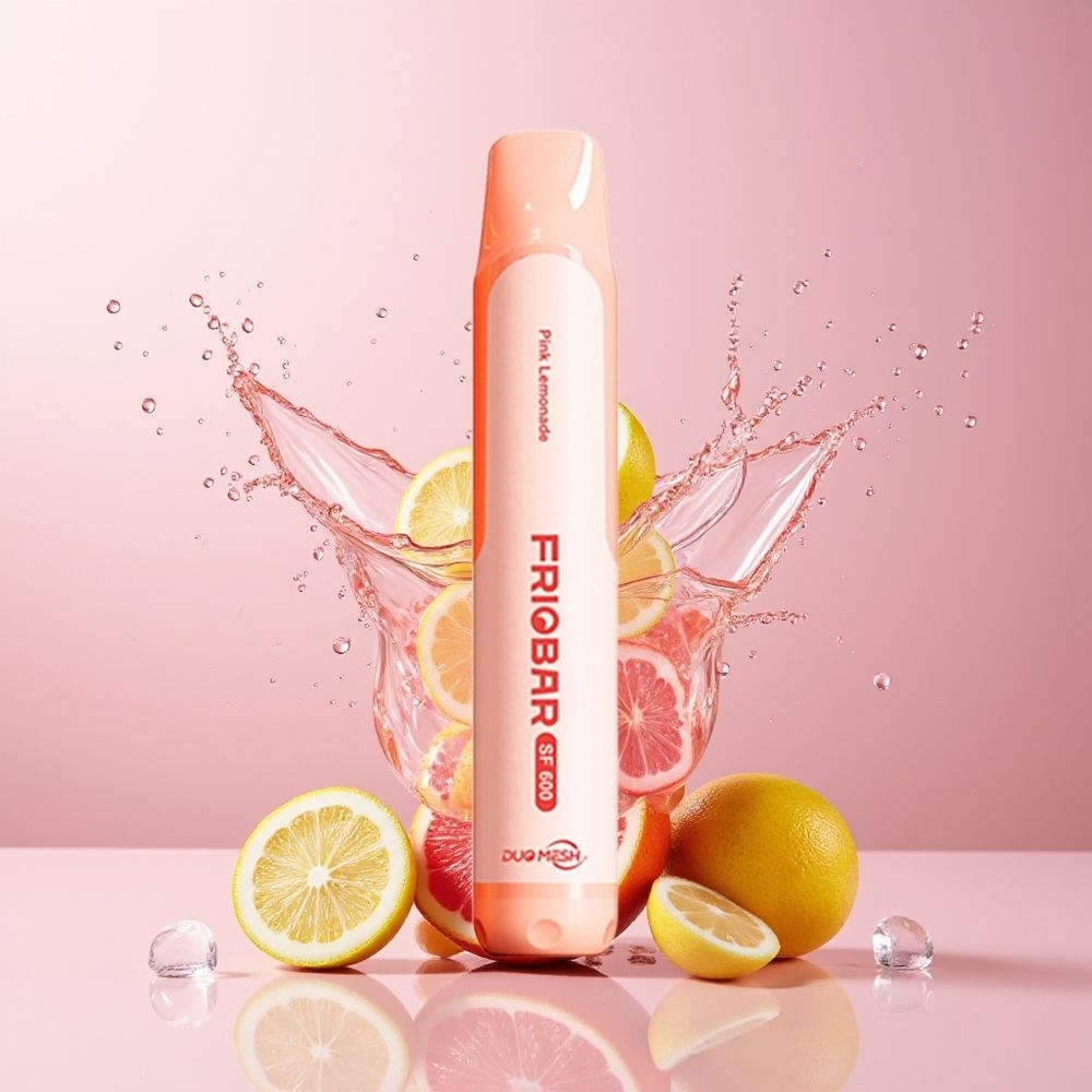 FRIOBAR SF600 Dansk Engros 2mL 600 puff 20mg/mL Pink Lemonade (Rød Citron)