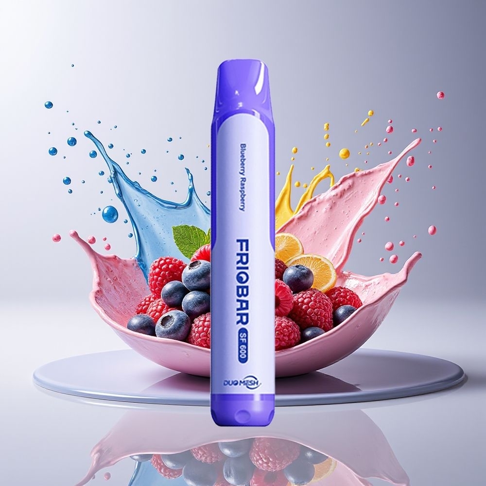 FRIOBAR SF600 Dansk Engros 2mL 600mAh Blåbær Hindbær Engangs Vape