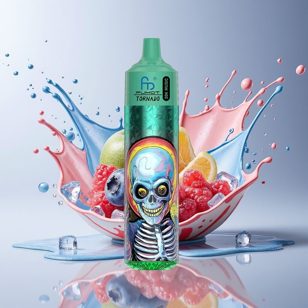 Fumot RandM Tornado 30000 Dansk Engros – 30.000 Puffs, 30mL, 5% Nikotin, Blåbær Is