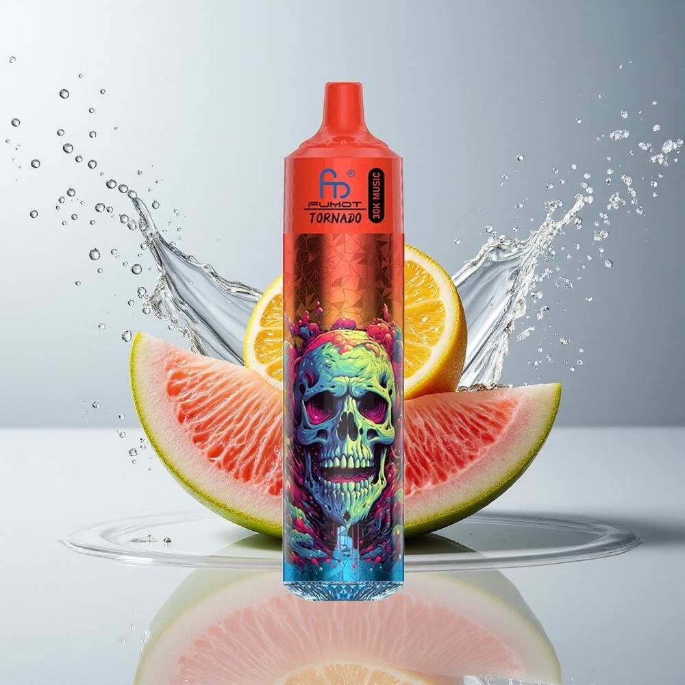 Fumot RandM Tornado 30000 Puffs Dansk Engros – 30mL, 1.0 Ohm Mesh Coil, Lush Is (Lush Ice)