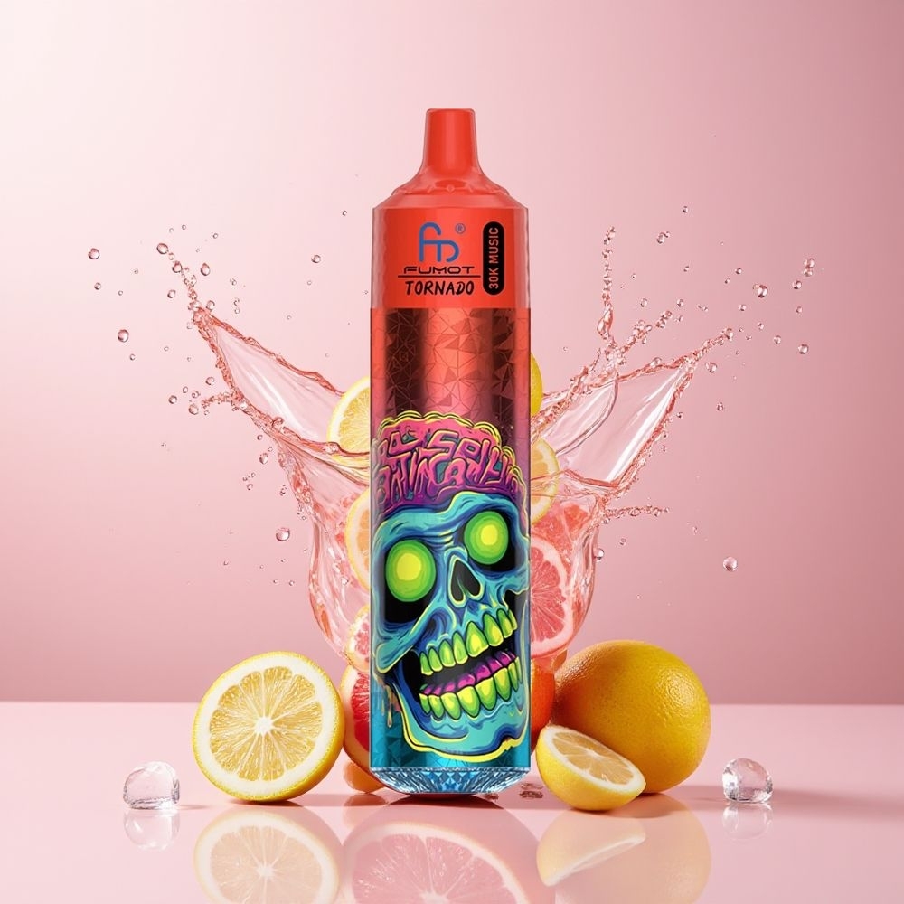 Fumot RandM Tornado 30000 Puffs Dansk Engros – 30mL, 2%/5% Nikotin, Lyserød Citronade