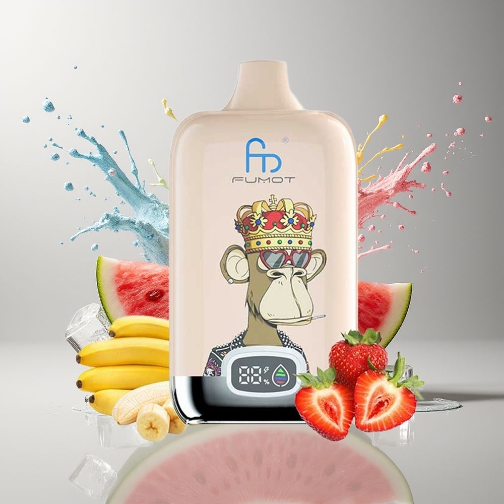 Fumot Tornado Digital Box 12000 Puffs Dansk Engros - Vandmelon Is - 20ml E-Liquid - 550mAh