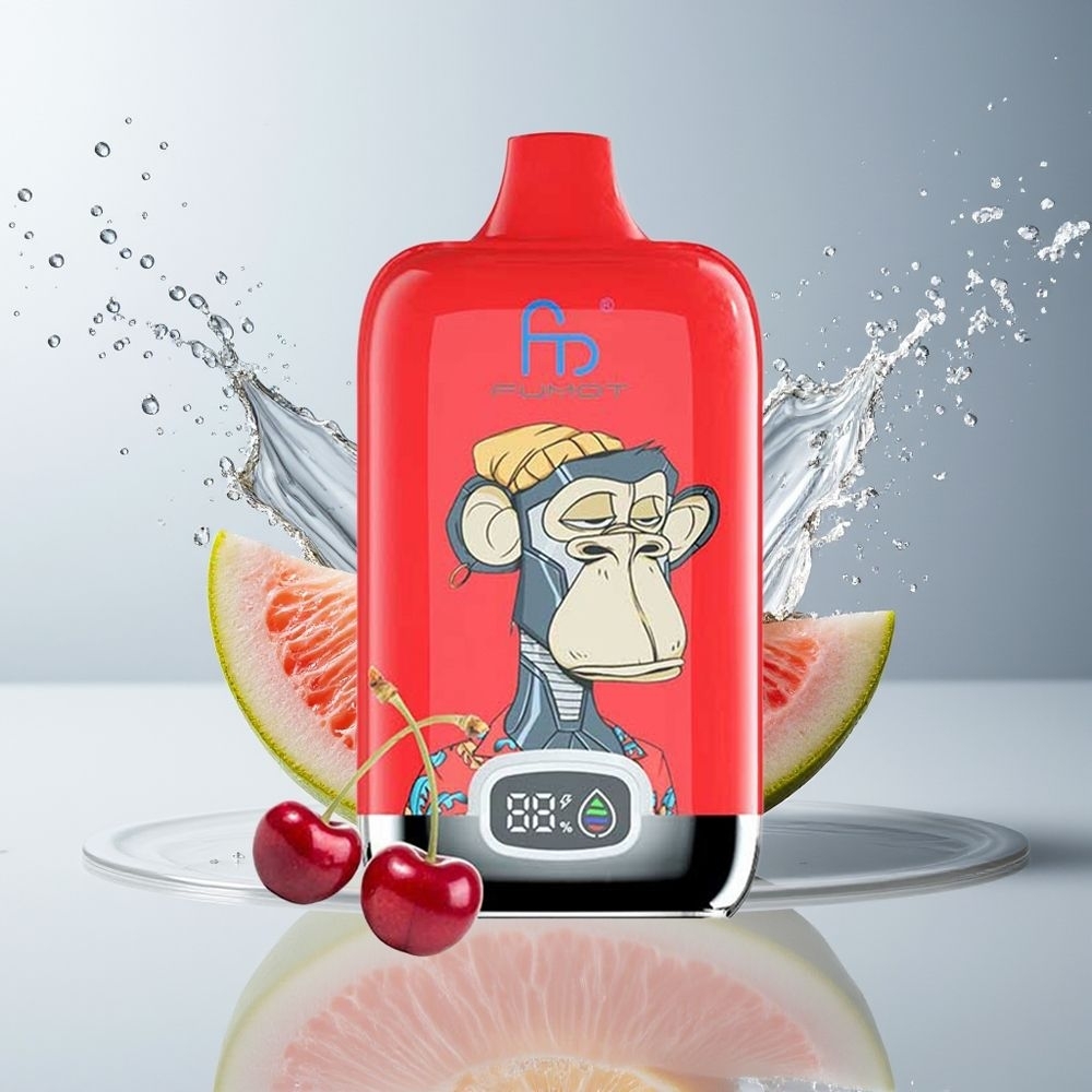 Fumot Tornado Digital Box 12000 Puffs Dansk Engros med Mesh Coil og Type-C Opladning