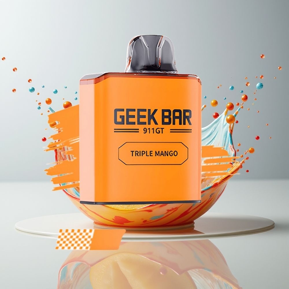 GEEK BAR 911 GT 16000 Puffs Disposable Vape Dansk engros med Dynamisk Skærm, 5% Nikotin og Triple Mango Smag