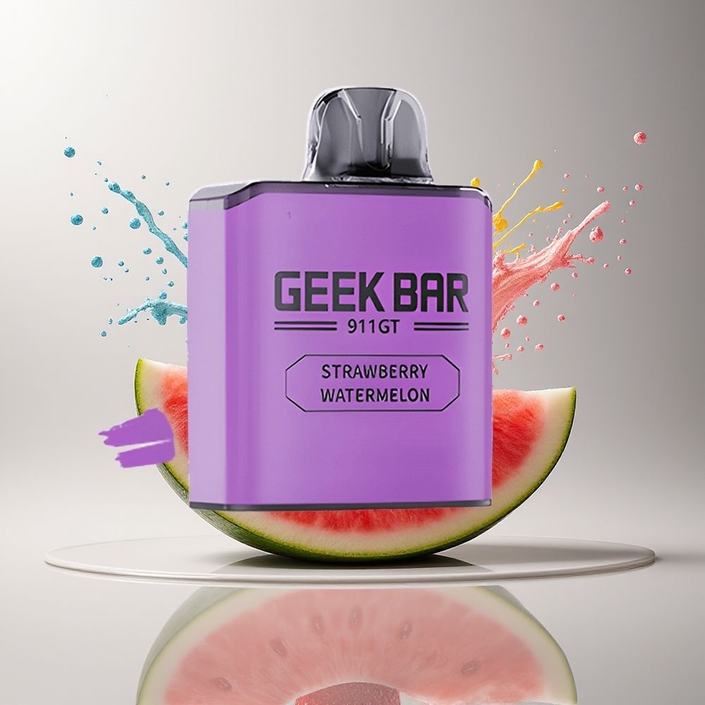 GEEK BAR 911 GT 16000 Puffs Disposable Vape Jordbær Vandmelon Dansk engros med 800mAh Batteri og 5% Nikotin