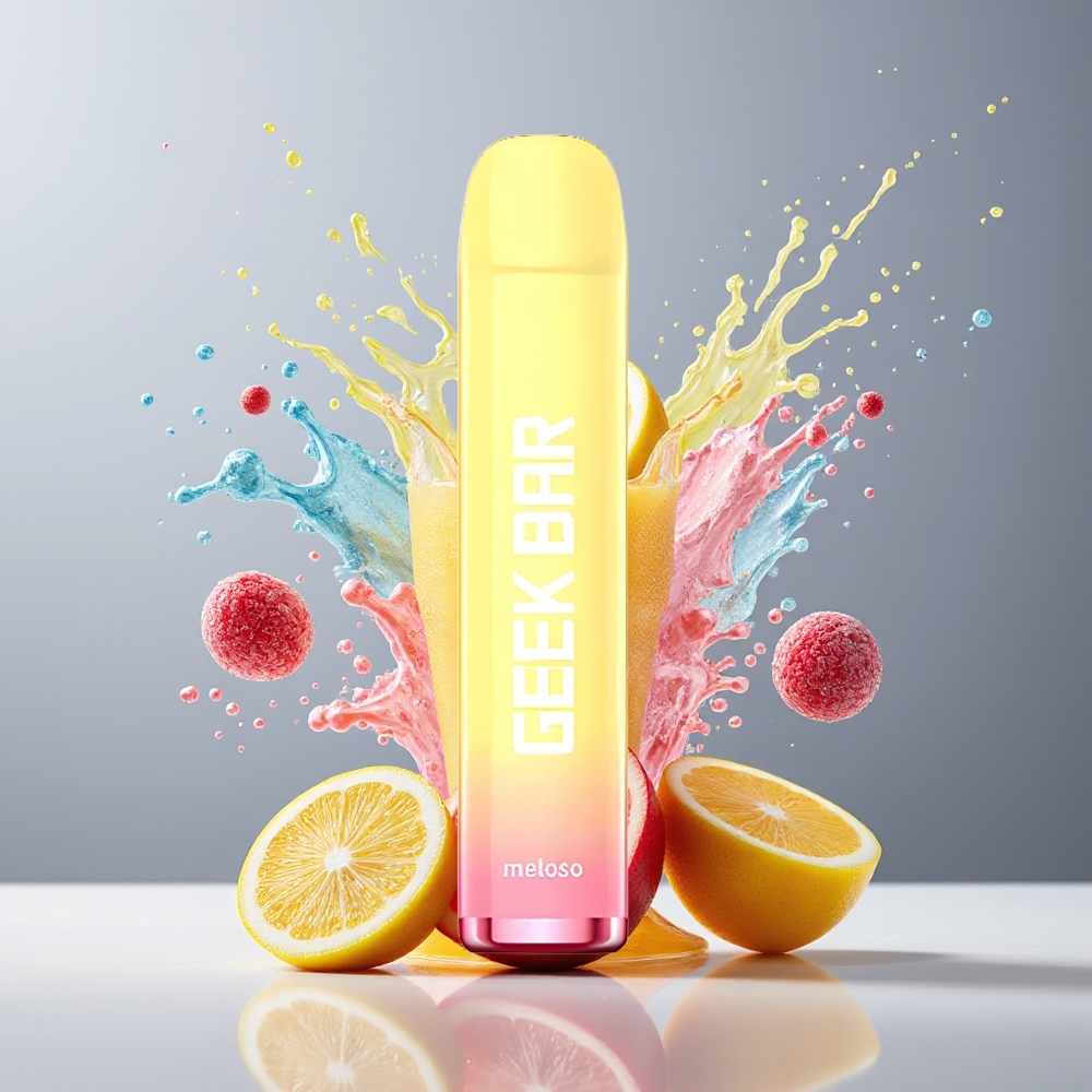 GEEK BAR Meloso 600 Puffs Dansk Engros Disposable Vape med 2ml Kapacitet og 20mg Nikotin