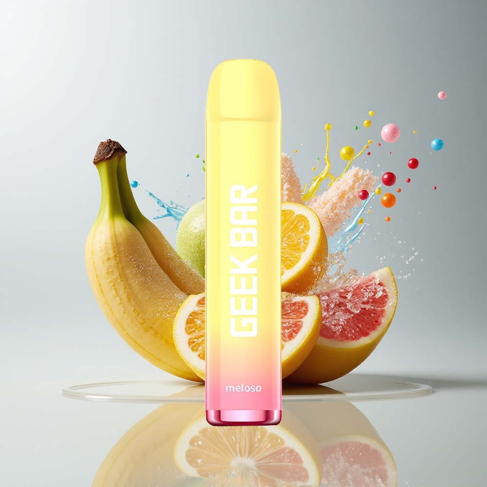 GEEK BAR Meloso 600 Puffs Engangs Vape Dansk Engros Bananis