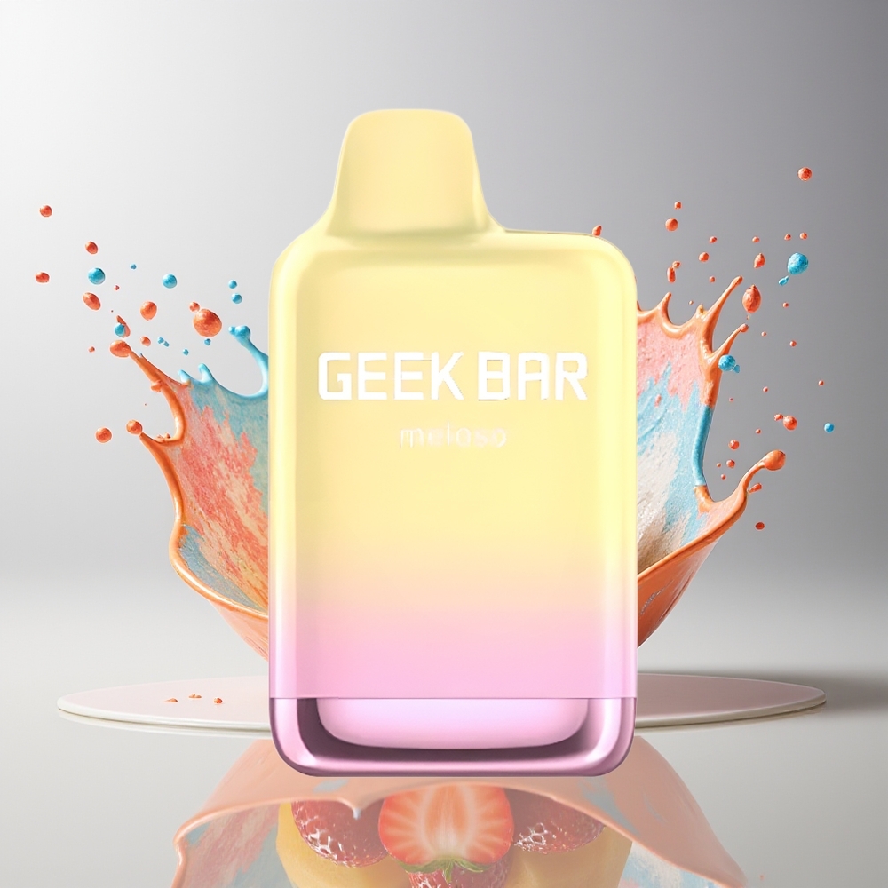 GEEK BAR Meloso Max 9000 Puffs Dansk Engros Disposable Vape Jordbær Mango – 14ml, 5% Nikotin, USB Type-C
