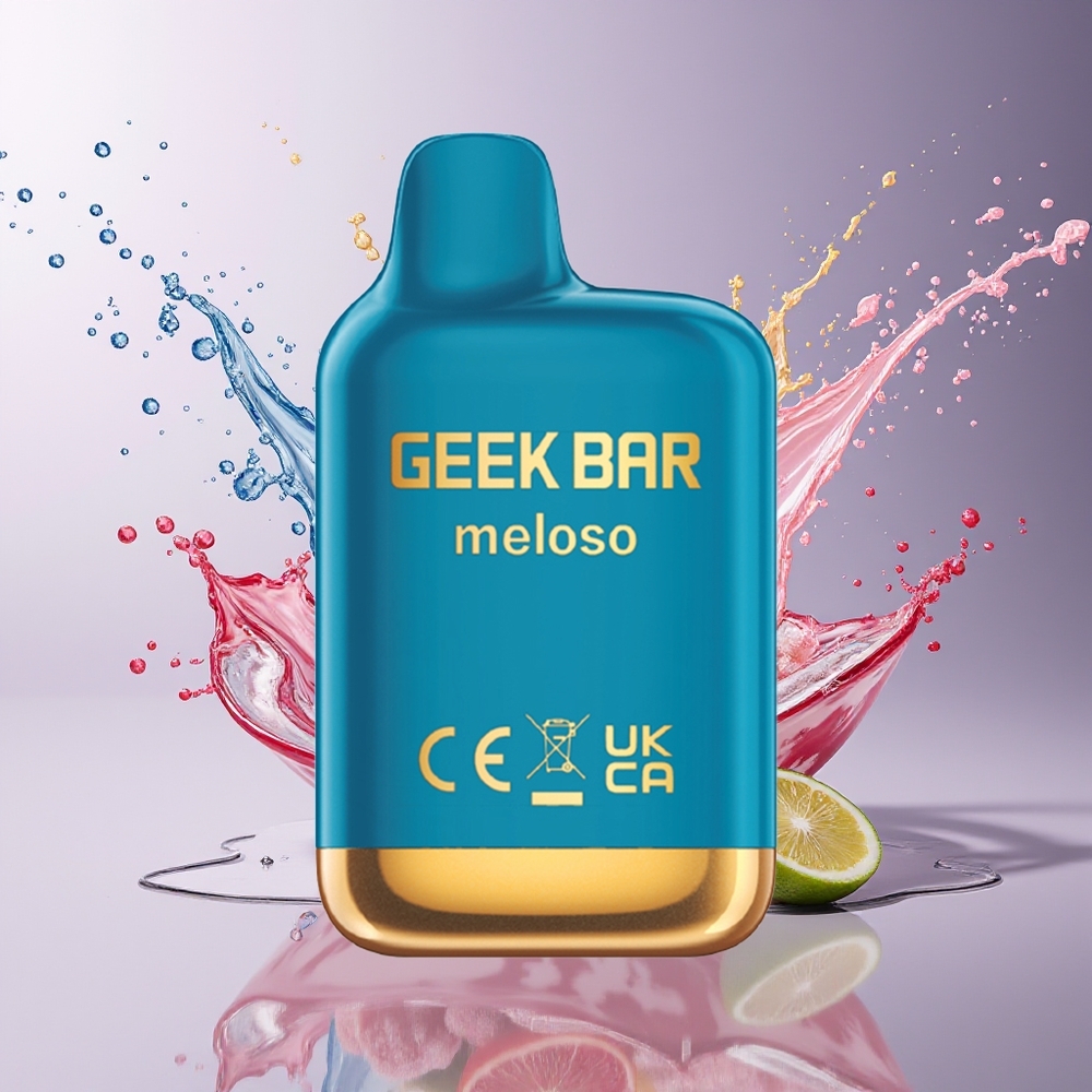 GEEK BAR Meloso Mini 600 Puffs Dansk Engros – 2ml 20mg Salt Nikotin – Solbær Mentol