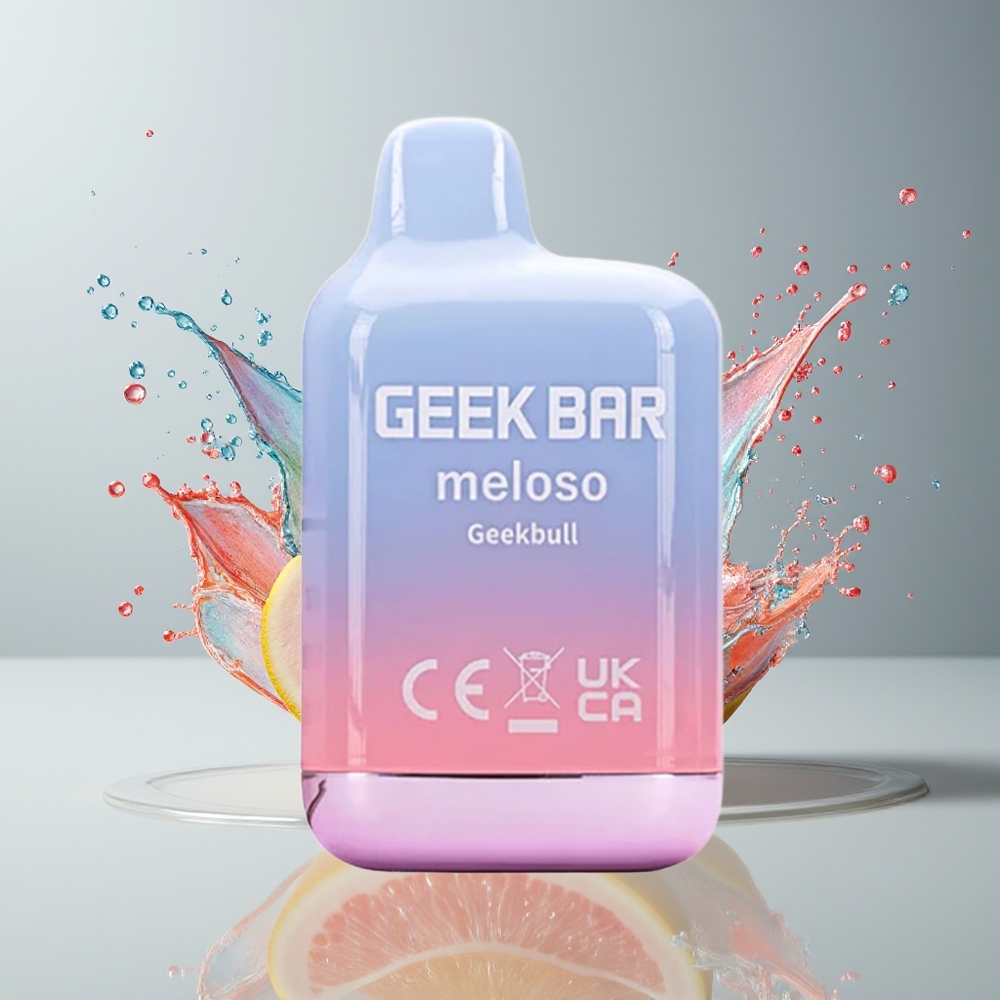 GEEK BAR Meloso Mini 600 Puffs Dansk Engros Disposable Vape - 550mAh, 2ml 50/50, 20mg Salt Nic, Dual Mesh