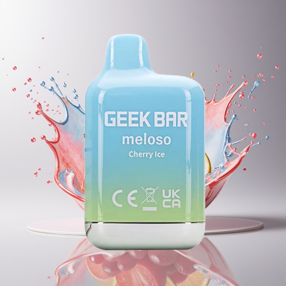 GEEK BAR Meloso Mini 600 Puffs Dansk Engros Disposable Vape Kirsebær Is (550mAh, 2ml, 20mg)