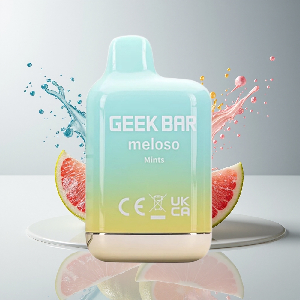 GEEK BAR Meloso Mini 600 Puffs Dansk Engros Disposable Vape med 550mAh batteri og 2ml 50VG/50PG e-liquid