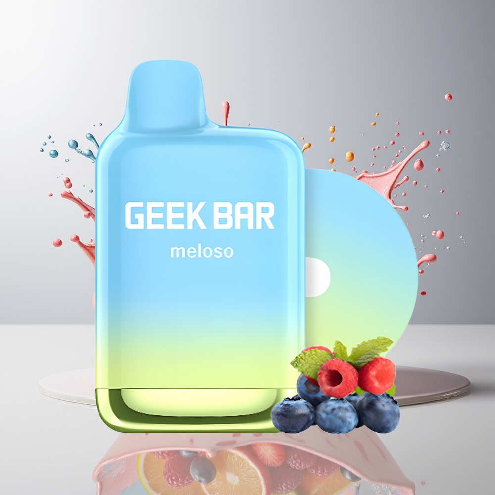 GEEK BAR Meloso Pro 4000 Puffs Dansk Engros – Blandet Bær – 2% Nikotin – Type-C Opladning