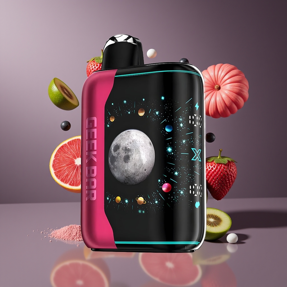 GEEK BAR Platinum Edition 25000 Dansk engros med Pink Støv Smag, 2% Nikotin, 20mL E-Liquid, USB-Type C Opladning