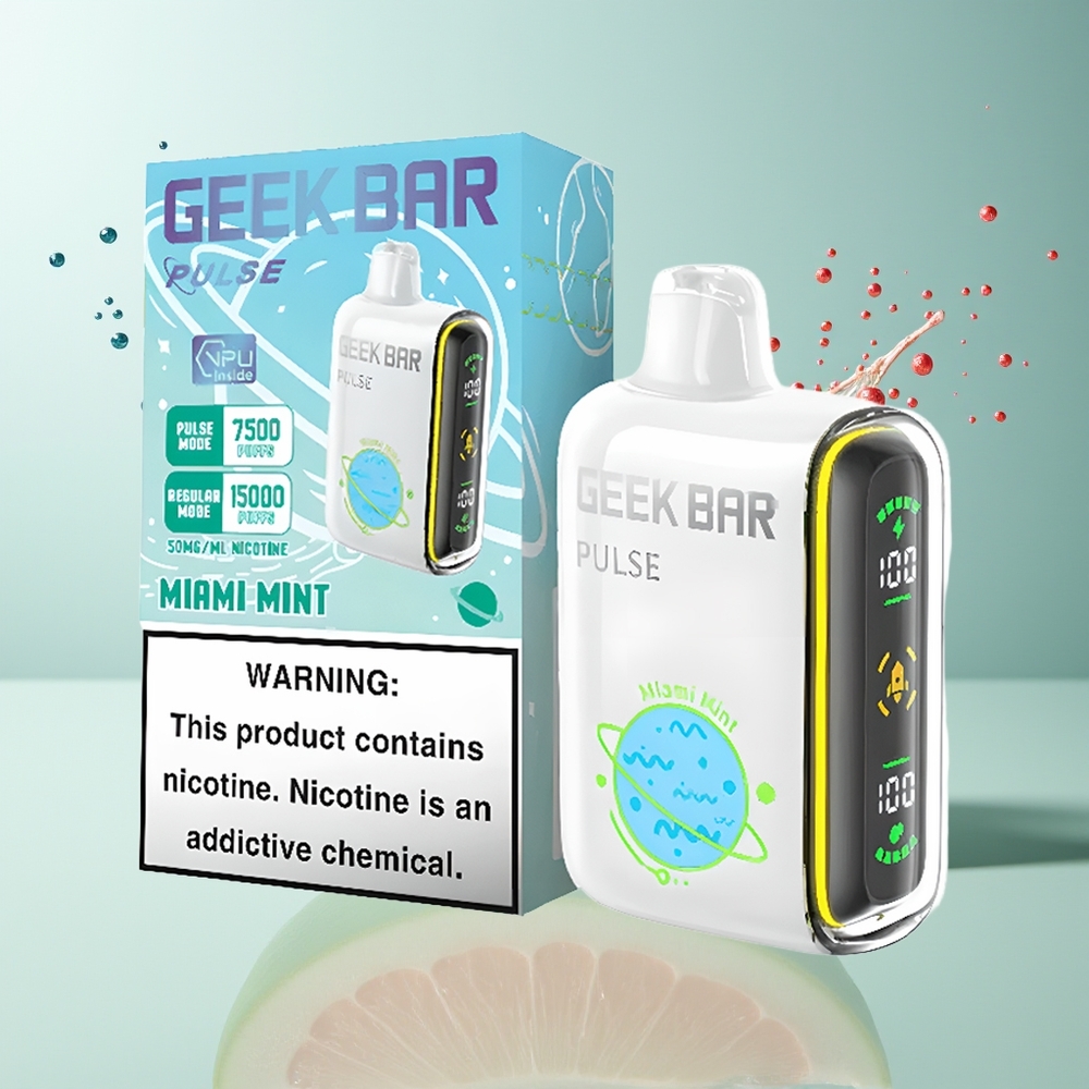 GEEK BAR Pulse 15000 Puffs Dansk Engros med 16ML E-væske og 5% Nikotin Planet-udgave