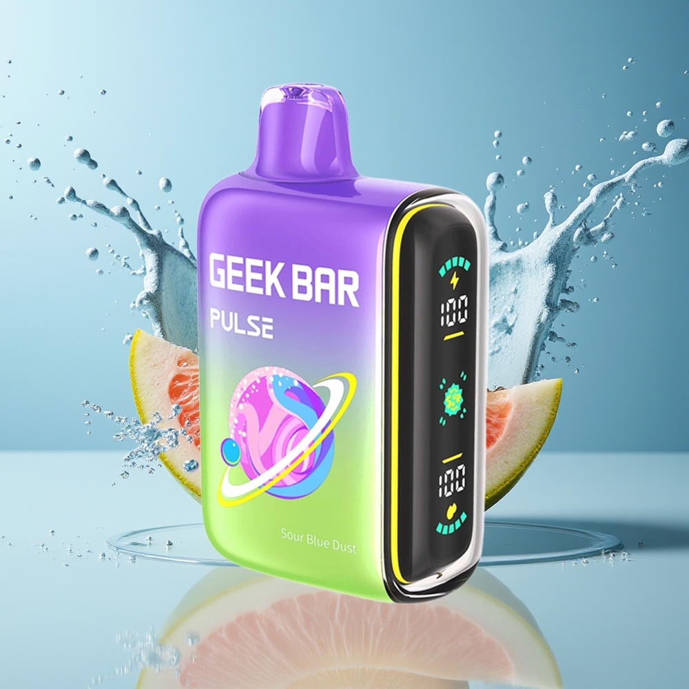 GEEK BAR Pulse 15000 Puffs Engangs Vape Sur Udgave Dansk Engros – 16ML, 5%, 650 mAh