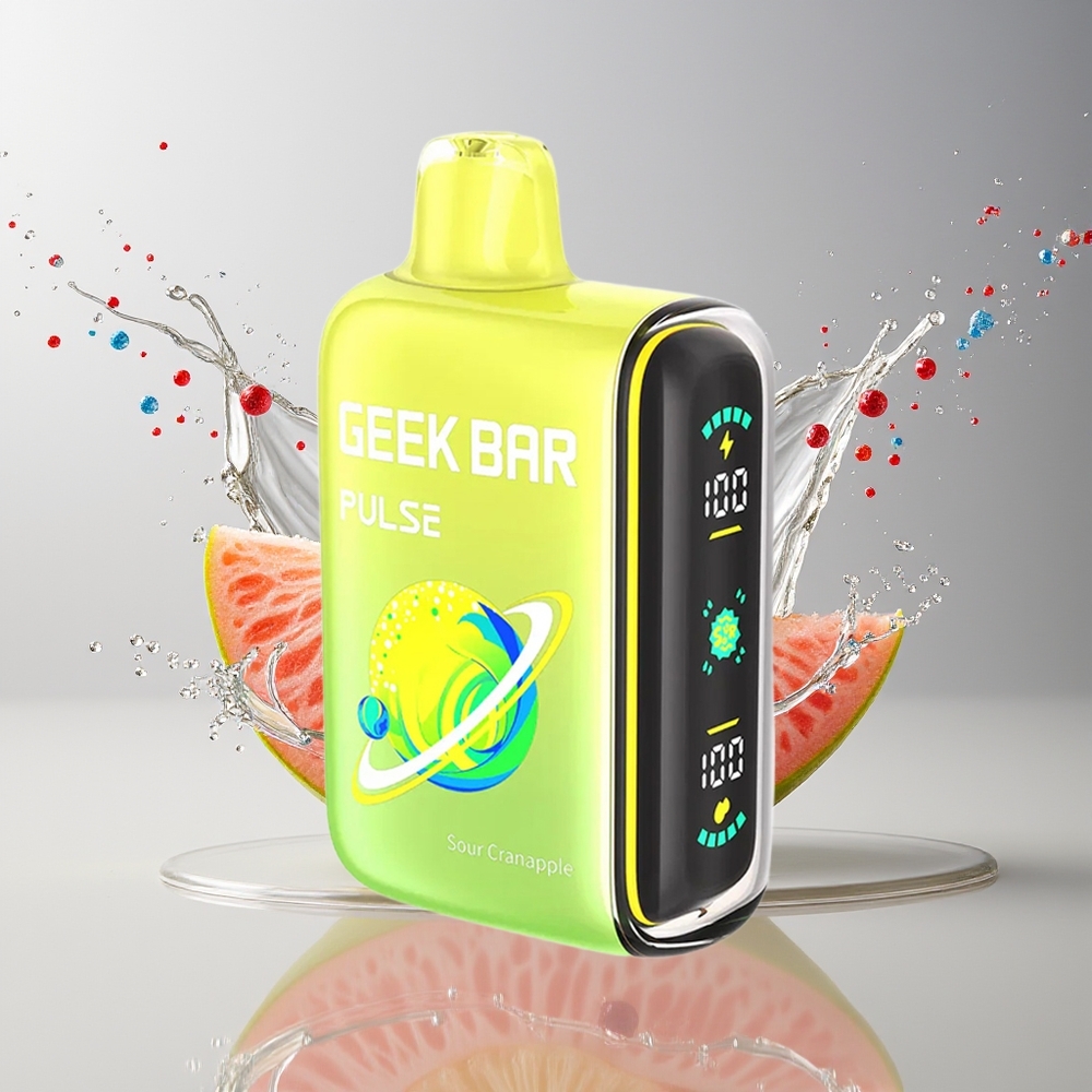 GEEK BAR Pulse 15000 Puffs Engangs Vape Sur Udgave Dansk Engros – 16ML, 5%, 650 mAh