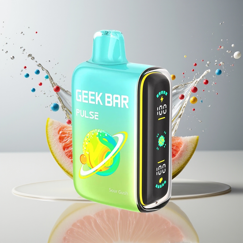 GEEK BAR Pulse 15000 Puffs Engangs Vape Sur Udgave Dansk Engros – 16ML, 5%, 650 mAh
