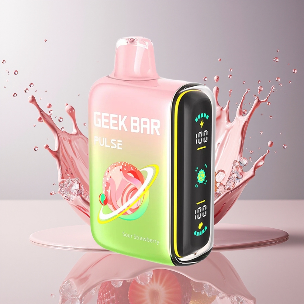 GEEK BAR Pulse 15000 Puffs Engangs Vape Sur Udgave Dansk Engros – 16ML, 5%, 650 mAh