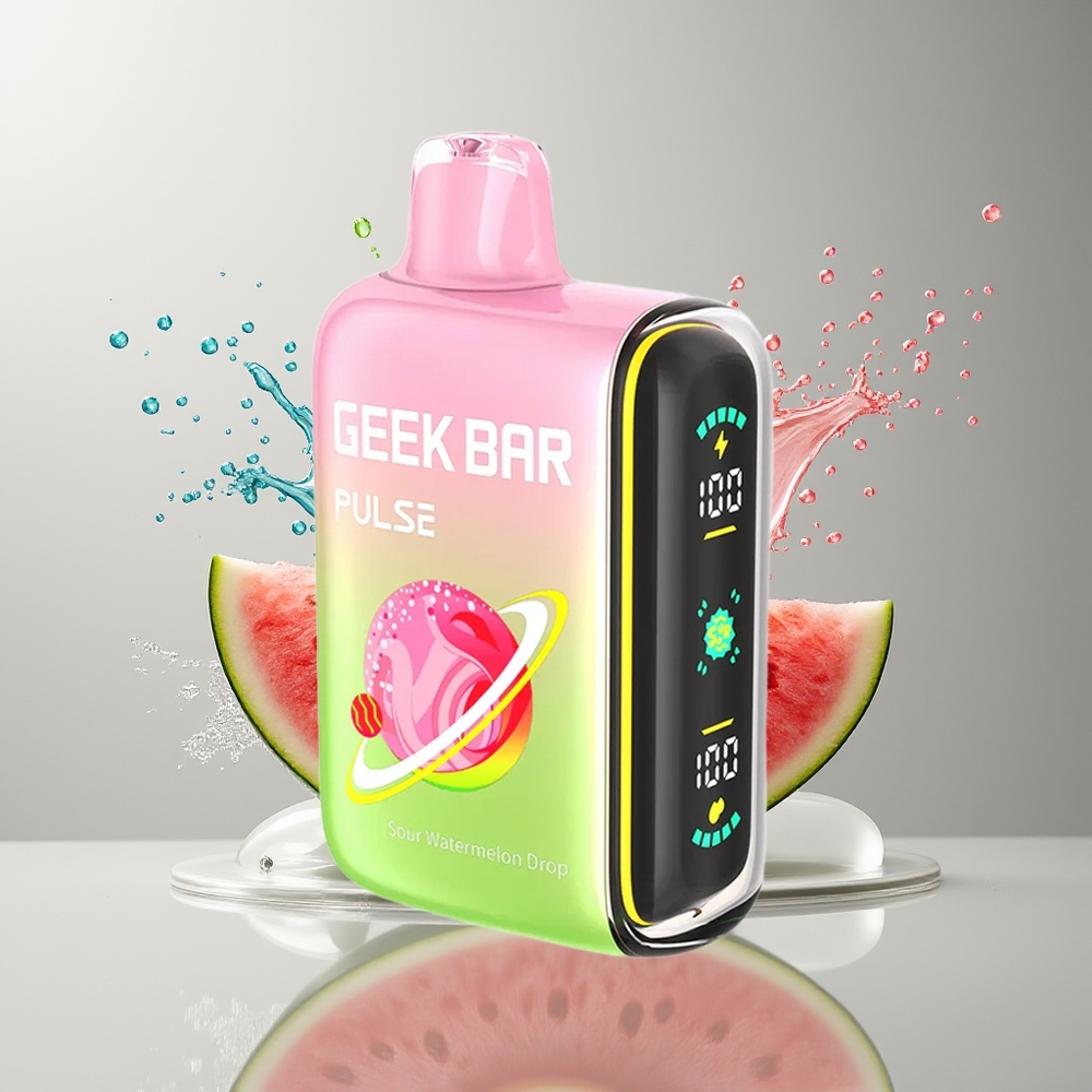 GEEK BAR Pulse 15000 Puffs Engangs Vape Sur Udgave Dansk Engros – 16ML, 5%, 650 mAh