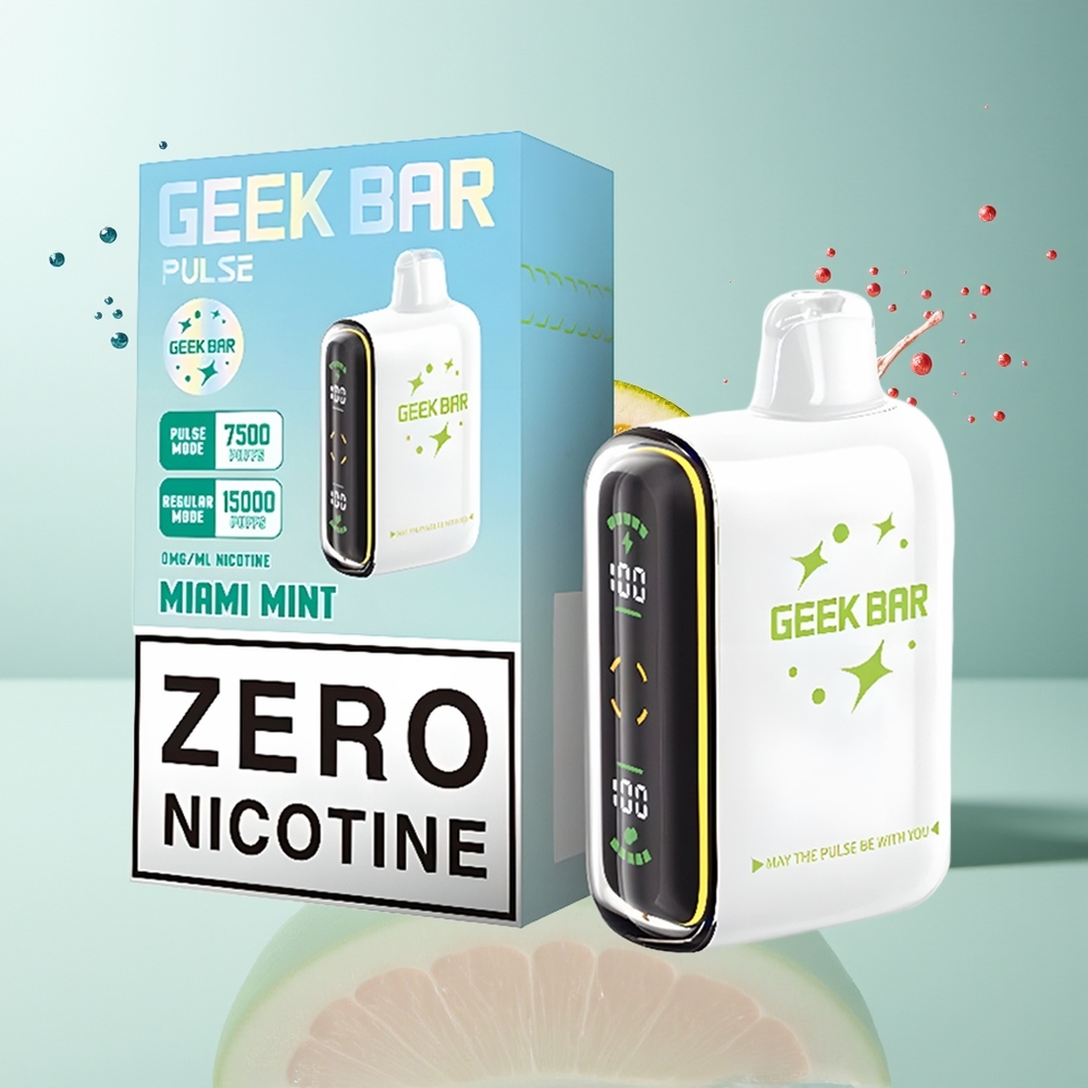Geek Bar Pulse 15000 Puffs Dansk Engros – 16ML, 5% Nikotin, Justerbar Luftflow