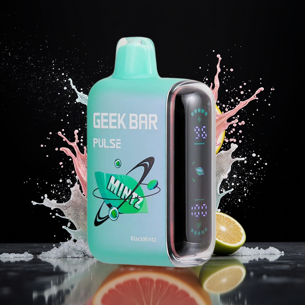 Geek Bar Pulse 15000 Puffs Dansk engros med 16ML e-væske og 5% nikotin Mintz Udgave