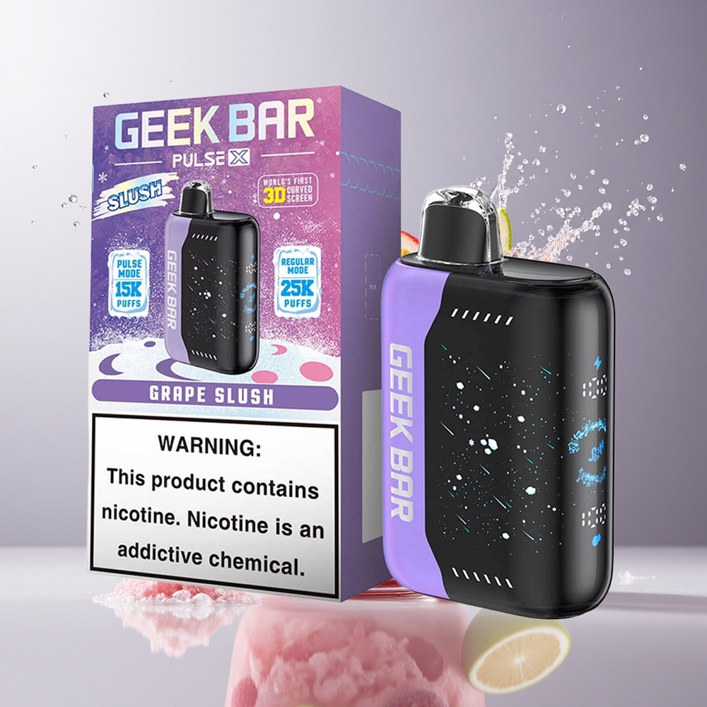 GEEK BAR Pulse X 25000 Puffs Slush Udgave Dansk engros med 18mL E-væske og USB Type-C Opladning