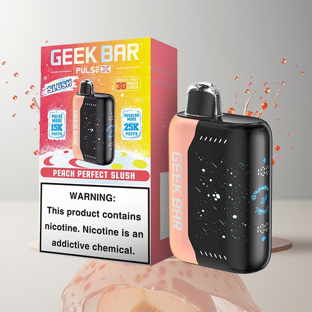 GEEK BAR Pulse X 25000 Puffs Slush Udgave Dansk engros med 18mL E-væske og USB Type-C Opladning
