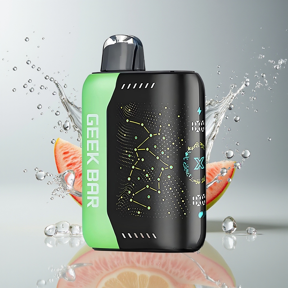 Geek Bar Pulse X 25000 Puffs Dansk Engros med 18mL E-Væske, 3D Skærm og USB Type-C