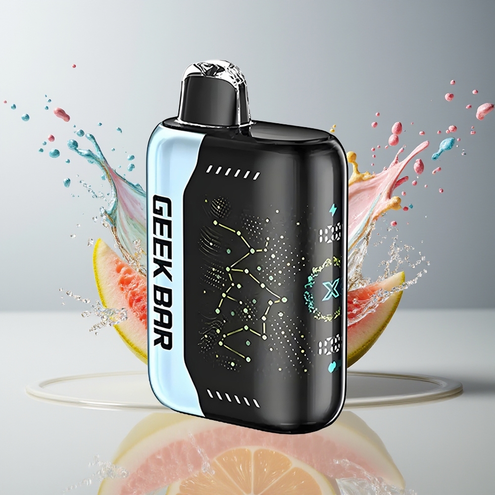 Geek Bar Pulse X 25000 Puffs Dansk Engros med 18mL E-Væske, 3D Skærm og USB Type-C