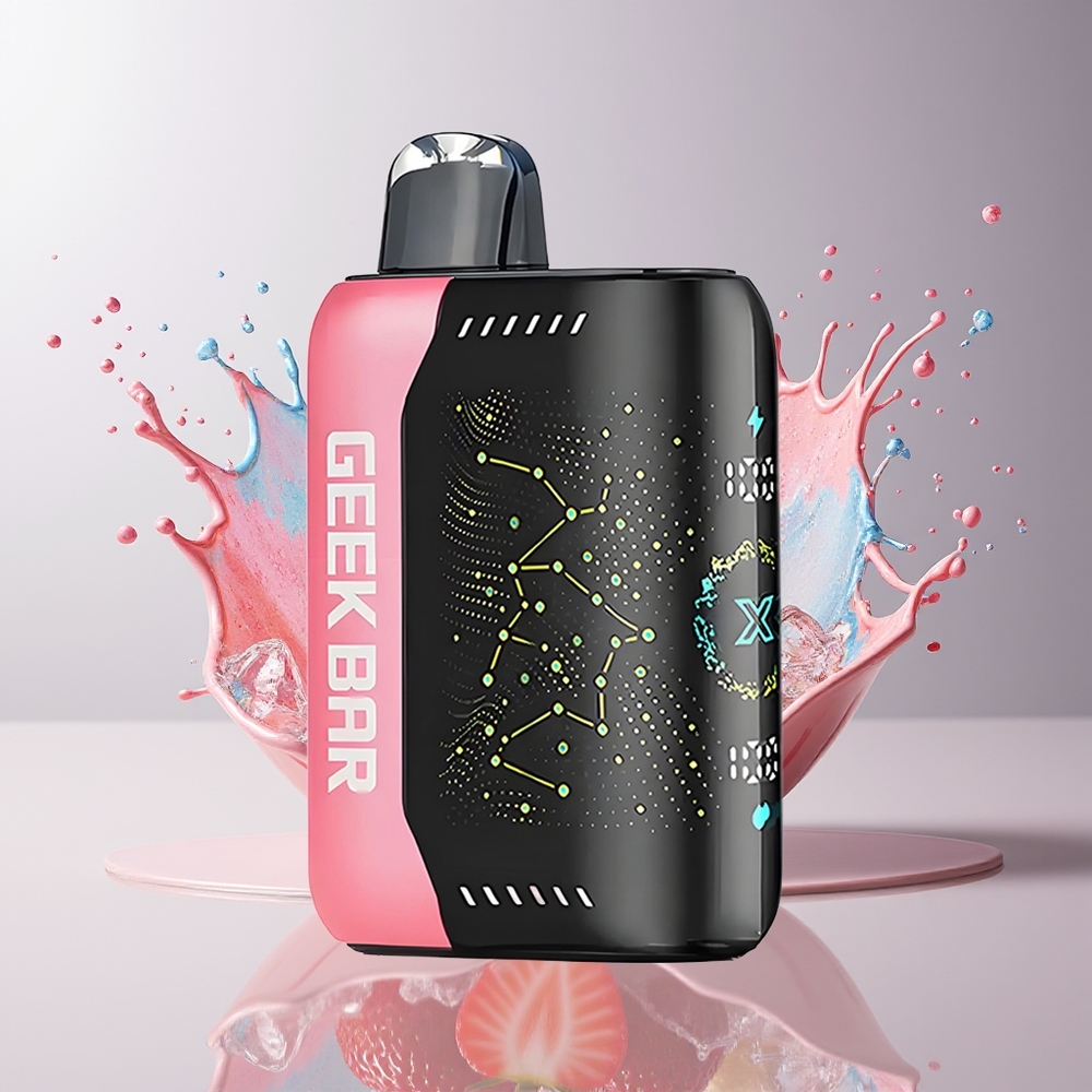 Geek Bar Pulse X 25000 Puffs Dansk Engros med 18mL E-Væske, 3D Skærm og USB Type-C
