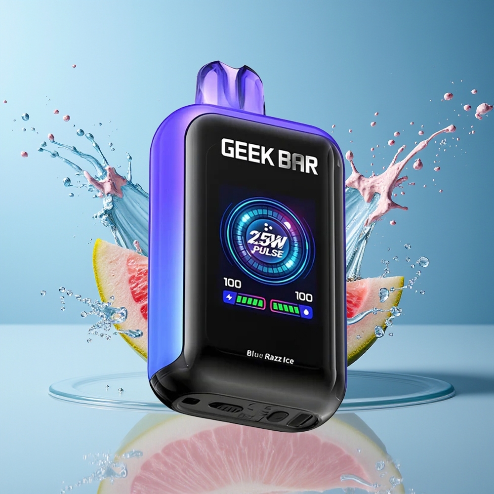 GEEK BAR Skyview 25000 Puffs Dansk Engros Disposable Vape med 16mL E-Væske, 5% Nikotin og 800mAh Type-C Genopladelig Batteri - Blå Hindbær Is