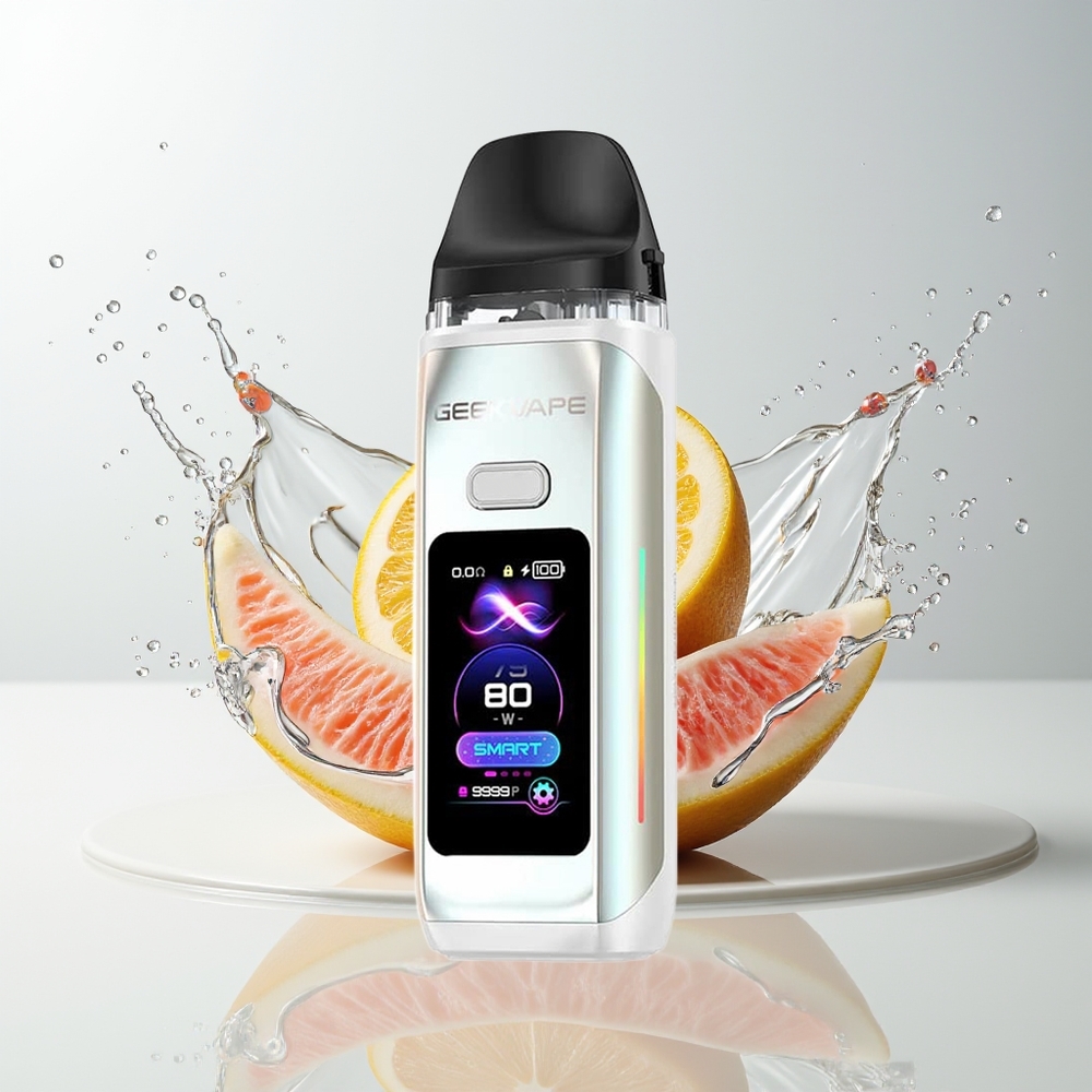 GeekVape Digi Max Pod Mod Kit Dansk Engros med 80W, 3000mAh og Type-C Perlemorshvid