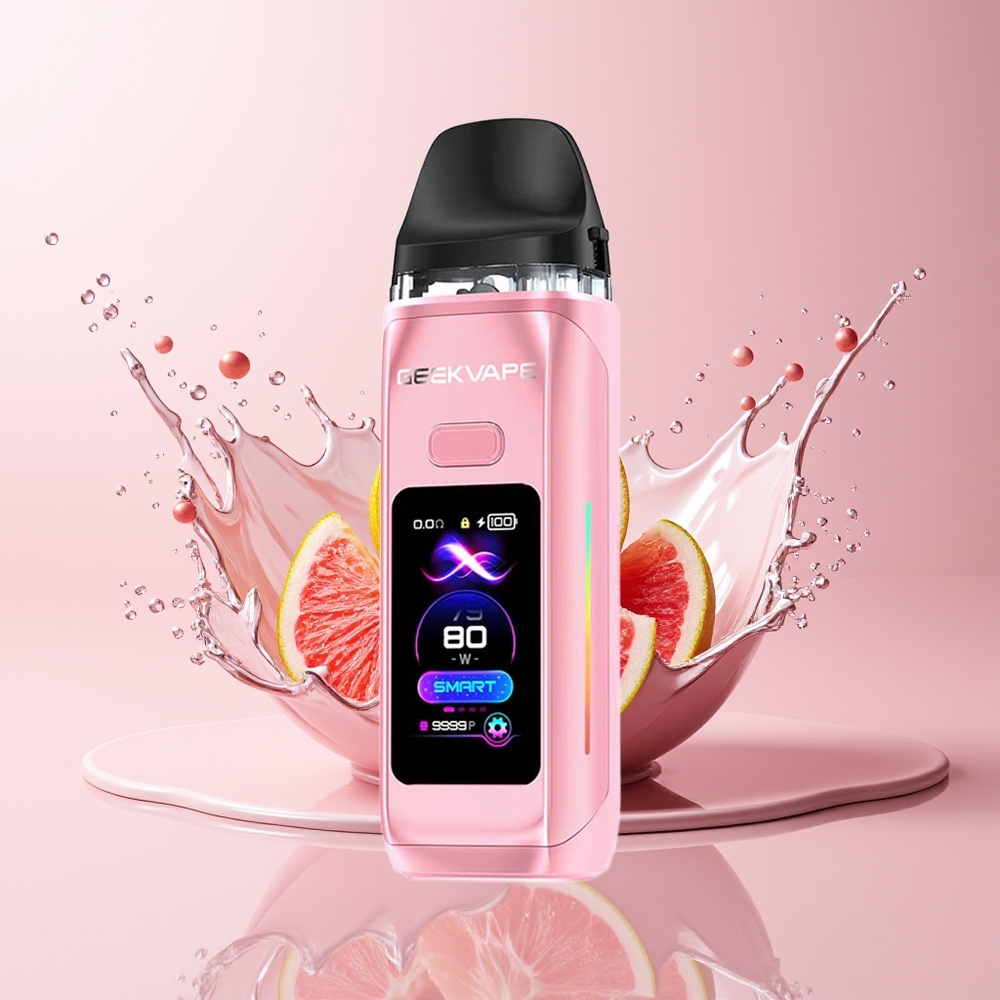 GeekVape Digi Max Pod Mod Kit Dansk engros 80W 3000mAh 5mL/2mL (TPD: 2mL) Sakura Pink (Kirsebærblomst Pink)