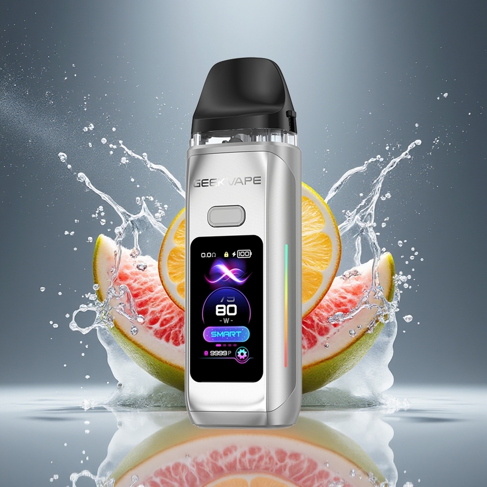 GeekVape Digi Max Pod Mod Kit Månesølv Dansk Engros – 80W, 3000mAh, Type-C, 5mL/2mL Pod